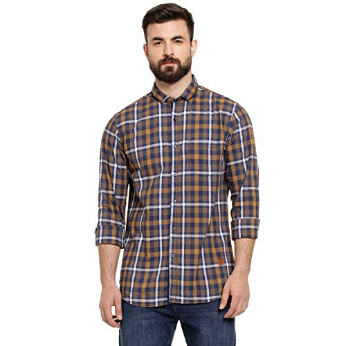 Image of Campus Sutra Men's Cotton Regular Fit Casual Shirt