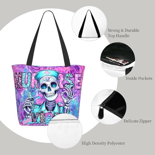 Tote Bag para mujer con gran capacidad y cierre miniatura 5