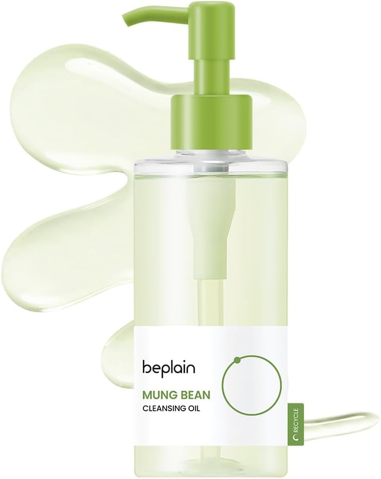Mung Bean Cleansing Oil (200ml) Unscented Non-Comedogenic Proven to Remove Blackheads and Deep Pores Suitable for Sensitive Skin Double Cleansing