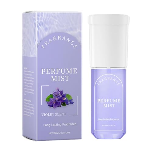 Perfume perfumado de violeta - corporal y para cabello de larga duración de 100 ml para mujeres | Fragancia floral seductora para citas y uso diario, sutil y_no abrumador para regalar