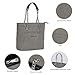 Chinllo Tote Bag for Women, Medium Suede Quilted Top Handle Chains Handbags Purse (Es.Grey)