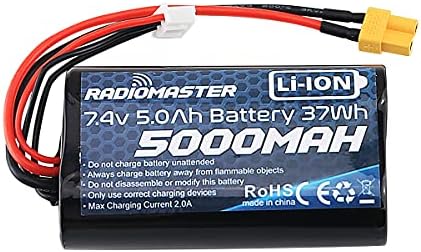 Radiomaster TX16S Battey 5000mAh 2S 7.4V XT30 JST-XH Plug TX16s Transmitter 1Pack