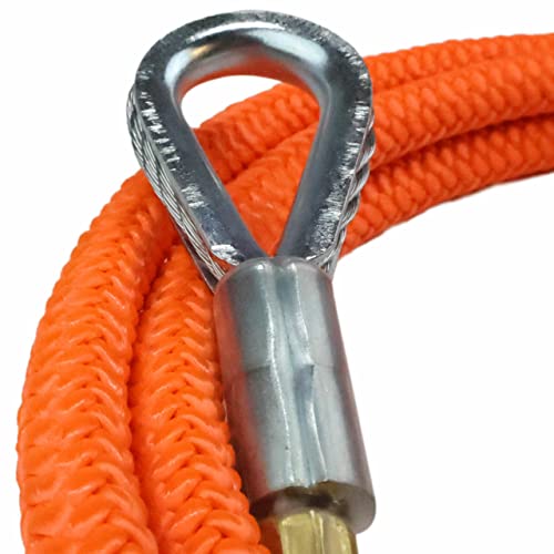 Image of Flip Line Kit with Better Grab Adjuster & Aluminum Swivel - 5 /8 inch (8 feet - 15 feet) for Arborist Lanyard /Chainsaw Lanyard Applications-Tree Climbing