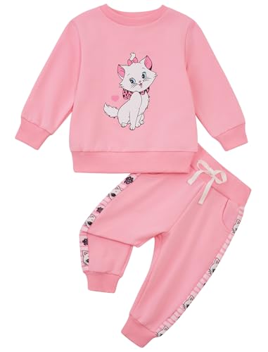 Image of Toddler Baby Boy Girl Clothes with Pockets 2PC Long Sleeve Pullover Sweatshirt and Pants Infant Fall Winter Outfit