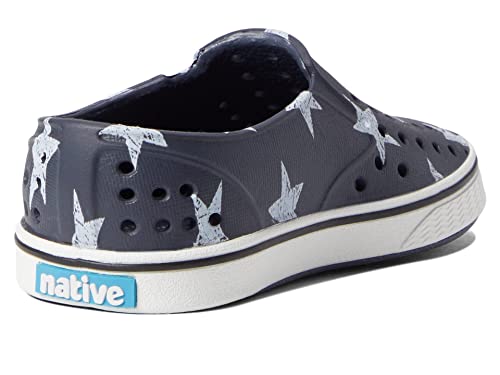 Native Shoes Kids Miles Print Sneakers For Toddler, And Little Kids - Printed Eva Upper, Wider Fit, And Waterproof Structure Onyx/Shell White/Shell Stars 7 Toddler M #TOP3