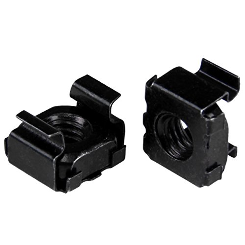 Tuercas jaula M5 con herramienta StarTech paquete de 100 unidades negras para rack de 19 pulgadas