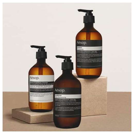 Aesop Shampoo, Conditioner & Geranium Leaf Body Cleanse | 500mL/16.9 fl oz | Paraben, Cruelty-free & Vegan