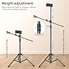 Microphone Stand,Aokeo Mic Stand Floor with Adjustable Tripod,Carrying Bag,Tablet Holder,Suitable for Any Microphone, Performance,Singing, Speech #3