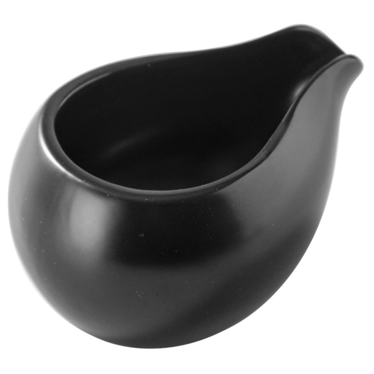 MOLUCKFU Milk Dispenser Sugar Bowl White Jug Honey Pitcher White Coffee Mugs Espresso Pitcher Coffee Tea Creamer Porcelain Pouring Jug Serving Sauce Jug Syrup Pitcher Cooker Ceramics Black