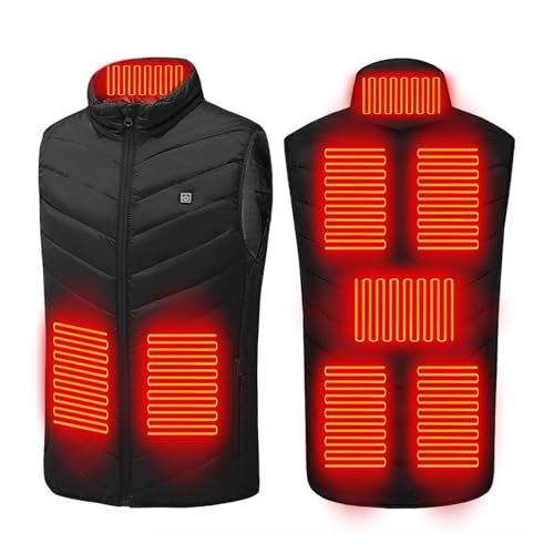 JIEMUXIU Heated Vest Women Men Lightweight 8-31 Heating Zones Heated Jacket Vests Unisex Body Warmer Thermal Winter Coats2