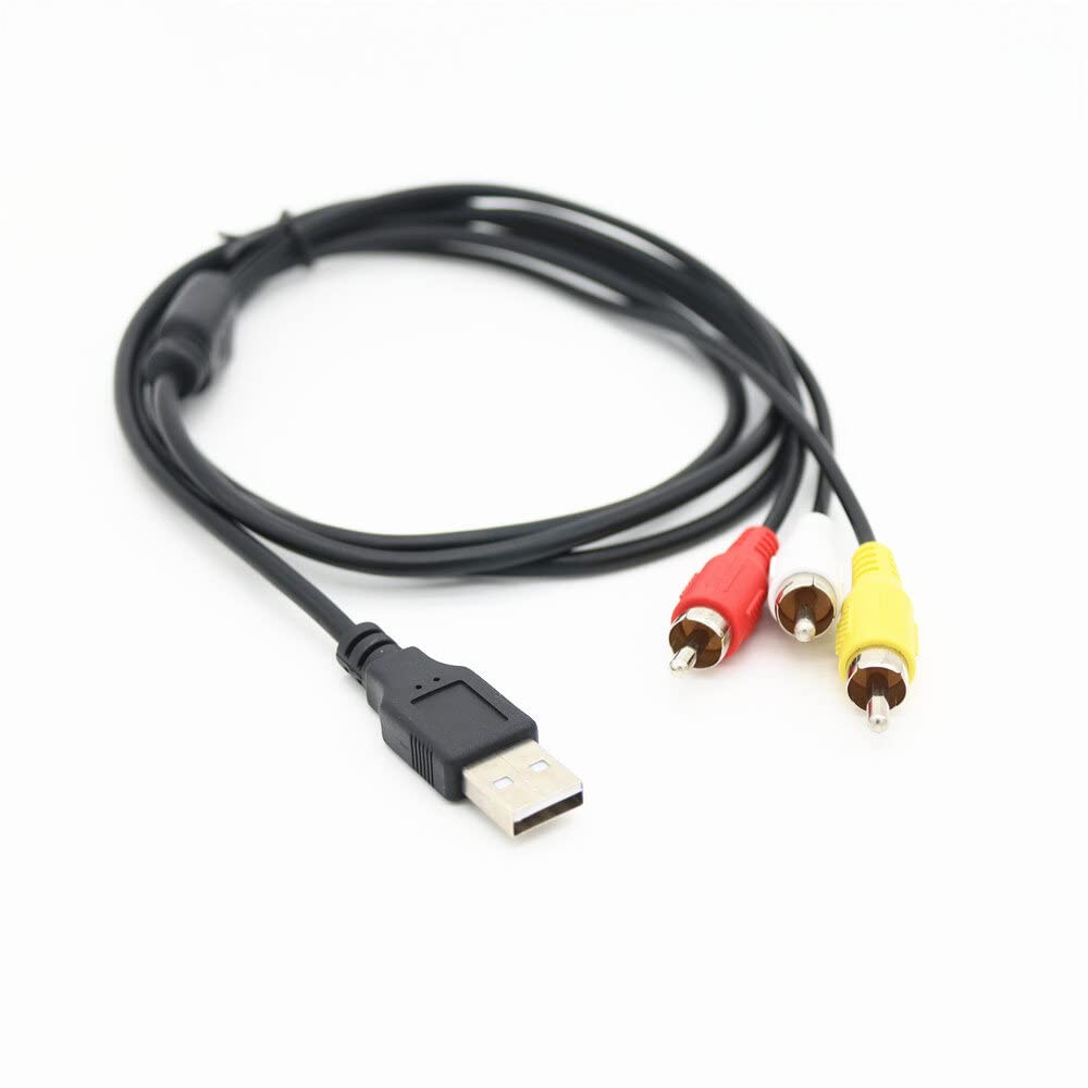 USB Turn 3 Lotus Av Line USB Turn Three RCA Audio Video Cable Computers Components Accessories Adapters 1.5M Superior  and Creative Durable and Nice