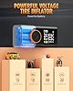 Tire Inflator Portable Air Compressor, 150 PSI Air Pump for Car Tires with Digital Pressure Gauge, LED Light and Auto Shut-Off Function, Cordless Air Compressor for Car, Motorcycle, Bicycle, Ball #3