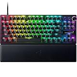 ラピッドトリガー 搭載 Razer レイザー Huntsman V3 Pro Tenkeyless 調整可能なアクチュエーション搭載のアナログ ゲーミングキーボード オプティカルスイッチ 押下圧 40G リストレスト付属 英語配列 ハンツマン ブイスリー プロ テンキーレス【日本正規代理店保証品】