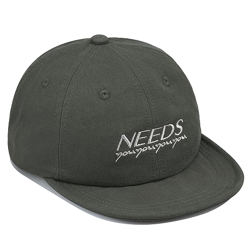 Clakllie Cotton 5 Panel Hats Hip Hop Short Brim Hats for Women Men Soft Golf Dad Hats Low Profile Trucker Cap with Adjustable