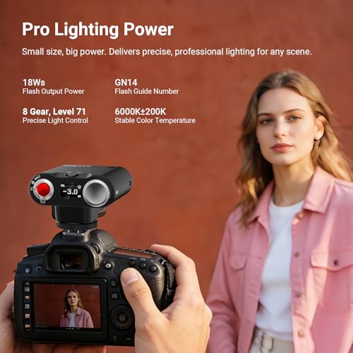 Image of NEEWER Z160U-S Camera Flash Speedlite Compatible with Sony, Compatible with Godox, 18Ws GN14 6000K TTL 1 /8000 HSS On Camera Flash Light with USB C 1100mAh Battery 1.4s Recycle 1100 Full Power Flashes