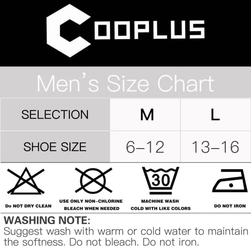 Cooplus Men's Cotton Athletic Ankle Socks Performance Cushioned Quarter Moisture Wicking Sock - 6 Pairs #TOP1
