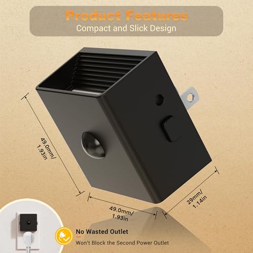 Image of JandCase Motion Sensor Night Light, Night Lights Plug into Wall with Adjustable Brightness, Motion Activated Night Light, 3000K Warm White, for Kids Bathroom Hallway Kitchen Bedroom
