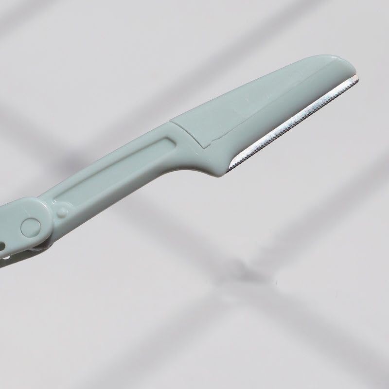 Miniatura 7 de Maquinilla de afeitar plegable (3 x 1 unidad), maquinilla de afeitar exfoliante multifuncional, rasuradora para la cara de las mujeres, maquinilla