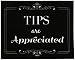 Wall26 Tips are Appreciated Sticker/Decal Store Sign