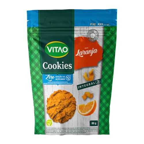 Cookies Zero Integral Laranja Vitao 80g