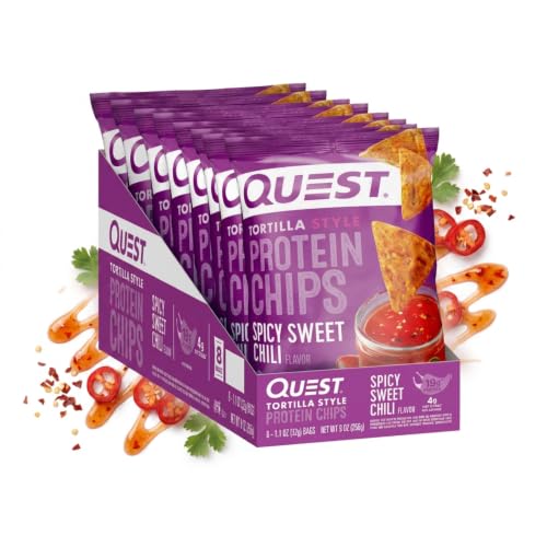 Image of Quest Tortilla Style Protein Chips - Spicy Sweet Chili (8 Bags)