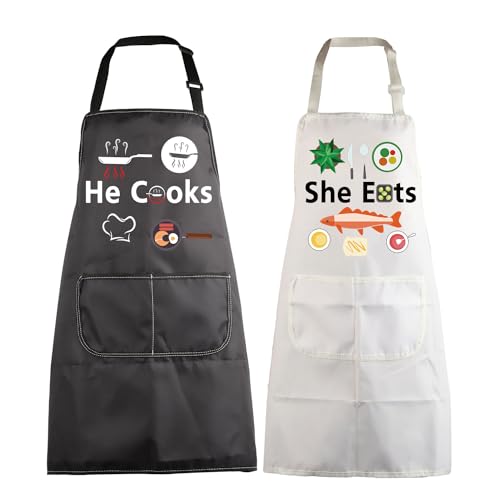 Cadeau de mariage original : tabliers de couple BNQL Mr Mrs