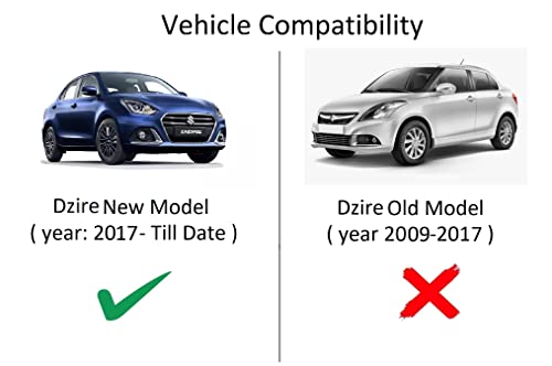 Image of Auto Hub Premium 7D car mat Maruti Swift Dzire (Model: 2017-Till Date), Luxury Double-Stich 7d Car Floor Mat Complete Set, 100% Waterproof and Washable, Color : Beige
