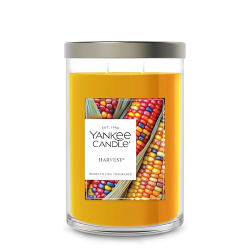 Image of Yankee Candle Large Tumbler Scented Candle with up to 80 Hour Burn Time, Premium Plant Wax Blend for Consistent Burn, 20 oz Tumbler Candle with Room Filling Fragrance, Harvest
