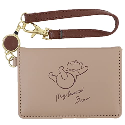 くまのプーさん ふんわりシリーズ オープンパスケース ブラウン