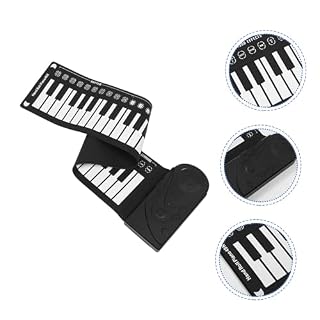VICASKY 1 Jeu De Claviers De Piano À 49 Touches Pour Enfants Piano Musical Piano Pour Enfants Piano Pliable À 49 Touches Piano Enroulable À 49 Touches Piano Éducatif Enroulable - Les Beatles, Paul McCartney, John Lennon, RIngo Starr, George Harrison VICASKY 1 Jeu De Claviers De Piano À 49 Touches Pour Enfants Piano Musical Piano Pour Enfants Piano Pliable À 49 Touches Piano Enroulable À 49 Touches Piano Éducatif Enroulable – Image 5