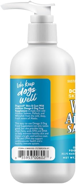 Miniatura 3 de Skin & Coat Suplemento a base de aceite de salmón omega-3 para perros, 8 onzas líquidas