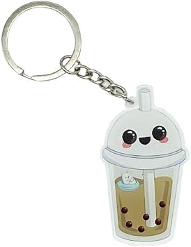 Boba Milk Tea Cute Acrylic Keychain