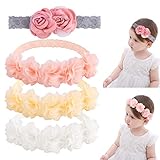 【Das ideale Geschenk für ein kleines Mädchen】Enthält eine Auswahl von 4 verschiedenfarbigen Baby Stirnband, die zu den unterschiedlichen Stilen des Mädchens passen. Ein tolles Fotomotiv für das Geburtstagsfoto eines Mädchens, das eine wertvolle Erinnerung an ihr Erwachsenwerden schafft.