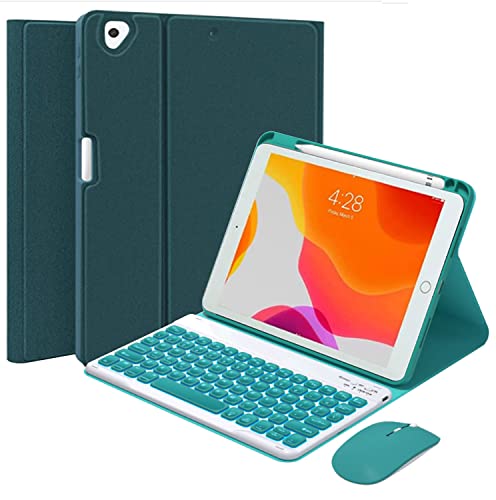 IVSOTEC Tastiera per iPad Air 5 2022/iPad Air 4 10.9 2020, Tastiera Bluetooth Wireless Azera con Shell di Protezione a Rotazione a 360 Rotazione per iPad Pro 11 2022/2021/2020/2018, Nero