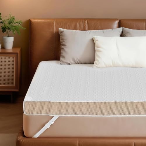 Bestier 4 Inch Gel Memory Foam Mattress Topper Twin XL Size - Cooling Bed Pad for Back Pain Relief, Pressure Dispersing Mattress Pad for Bedroom RV, College Dorm (38x80 Inch)