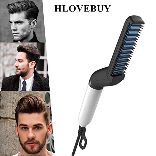 Curly Hair Beard Straightening Comb Mustache Mans Style Magic