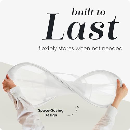 Image of Handy Laundry Collapsible Laundry Basket, 3-Compartment Mesh Laundry Sorter, Foldable Pop Up Hamper with Handles, Space-Saving Durable Organizer for Dorm, Bedroom, Travel, White