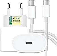 Carregador Turbo 30W Cabo Tipo-C Compativel Todos Dispositivos iPhone 15/16 IOS Android Galaxy Carregamento Ultra Rapido Fonte Entrada Tipo-C e Cabo USB-C Premimum Tecnologia Power Delivery