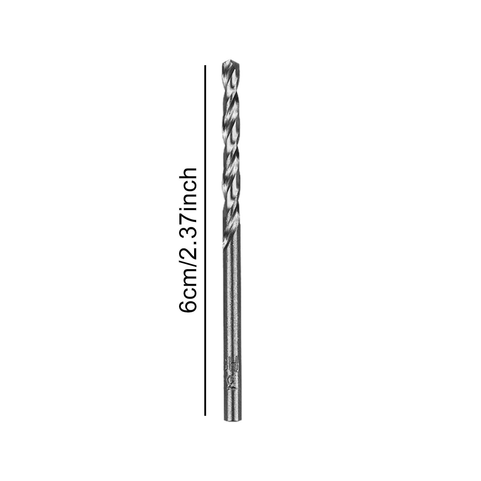 Set di 10 punte elicoidali in acciaio rapido M35 con 5% di cobalto, diametro 3 mm, per legno, metallo, acciaio e acciaio inossidabile