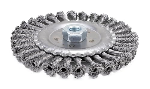 Harri Abrasives® - Twist Knotted Wire Wheel Brush - Carbon Steel - 6