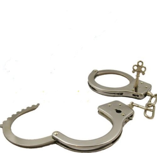 Toys & Games Pair Of Metal Handcuffs With Keys
