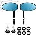 KEMIMOTO Motorcycle Handlebar Bar End Mirror, Billet Aluminum Rearview Motorcycle End Bar Mirror Universal 7/8