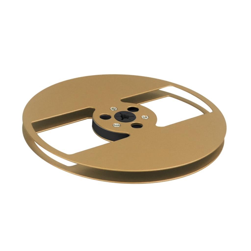 Elnwnnkc 1/4 7inch Empty Reel for Reel to Reel Tape Recorders for Open Reel Sound Deck, Aluminum Alloy