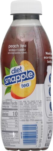 Image of Snapple Diet Iced Tea, Peach, 16 fl oz (Pack of 6)