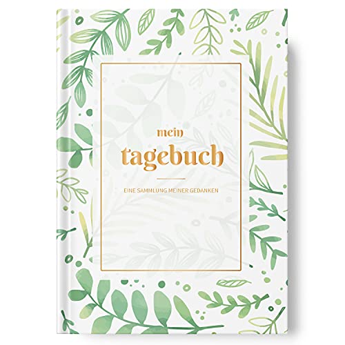 Mi diario versión 2 en formato A5, tapa dura, a rayas, diario para adultos y jóvenes, con 120 páginas, ofrece mucho espacio para tus pensamientos, de Sophies Kartenwelt Cover