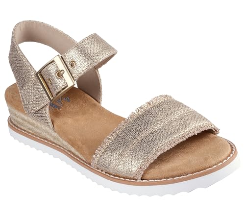 SKECHERS Bobs Desert Kiss - Gold Crush, Gold 7.5