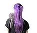 Beauty Wig World Women One Piece Long Straight Wavy Synthetic Thick Hair Extension Clip-on Hairpieces for Cosplay #Light Purple (Light Purple)