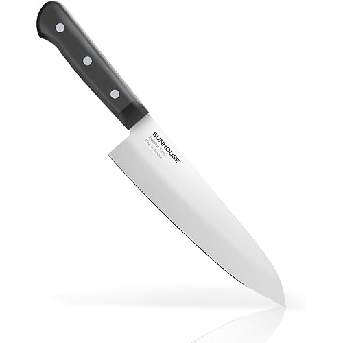Sunhouse Chef Knife 7.5 Inch Kitchen Knife Ultra Sharp Knives - High Carbon Stainless Steel Chefs Knife, Kitchen Gadgets 2026, Apartment Essentials, Fathers Day Gift for Dad Husband Him