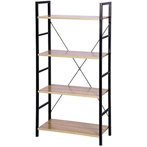 eSituro Estante de Pared Metálico Multifuncional 4 Niveles Cover