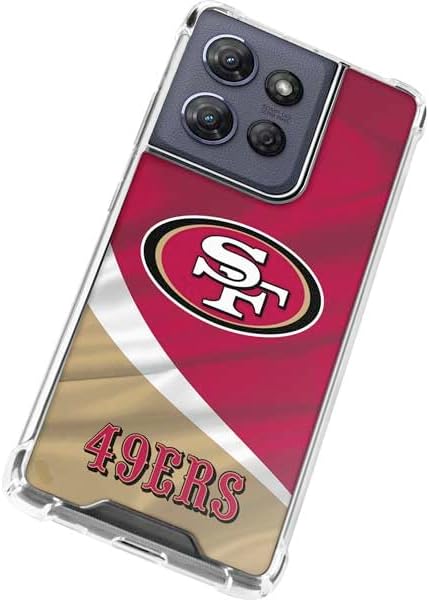Skinit Clear Phone Case Compatible with Moto G Stylus 5G (2025) - Officially Licensed NFL San Francisco 49ers Design
